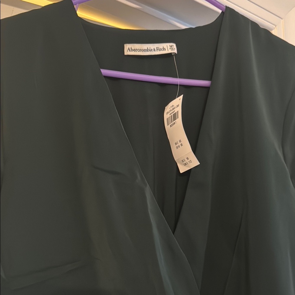 Abercrombie & Fitch Green Holiday Dress